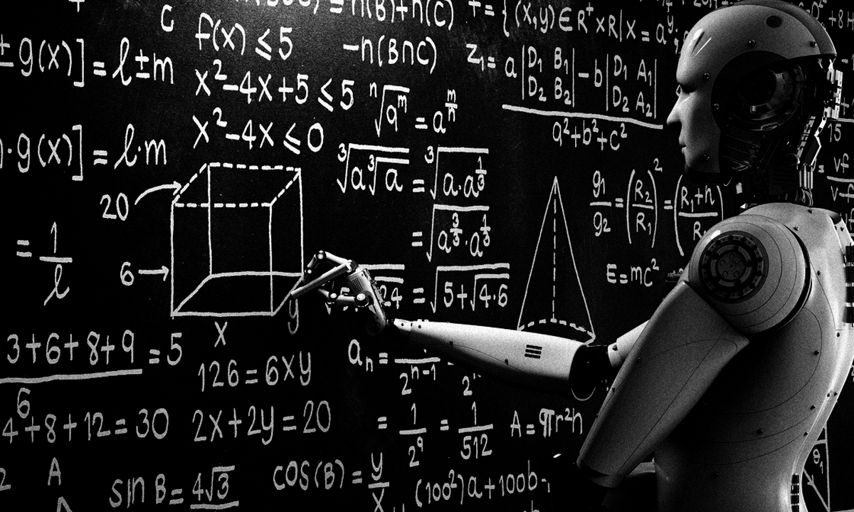 Illustration d’un rapport sur l’intelligence artificielle en mathématiques